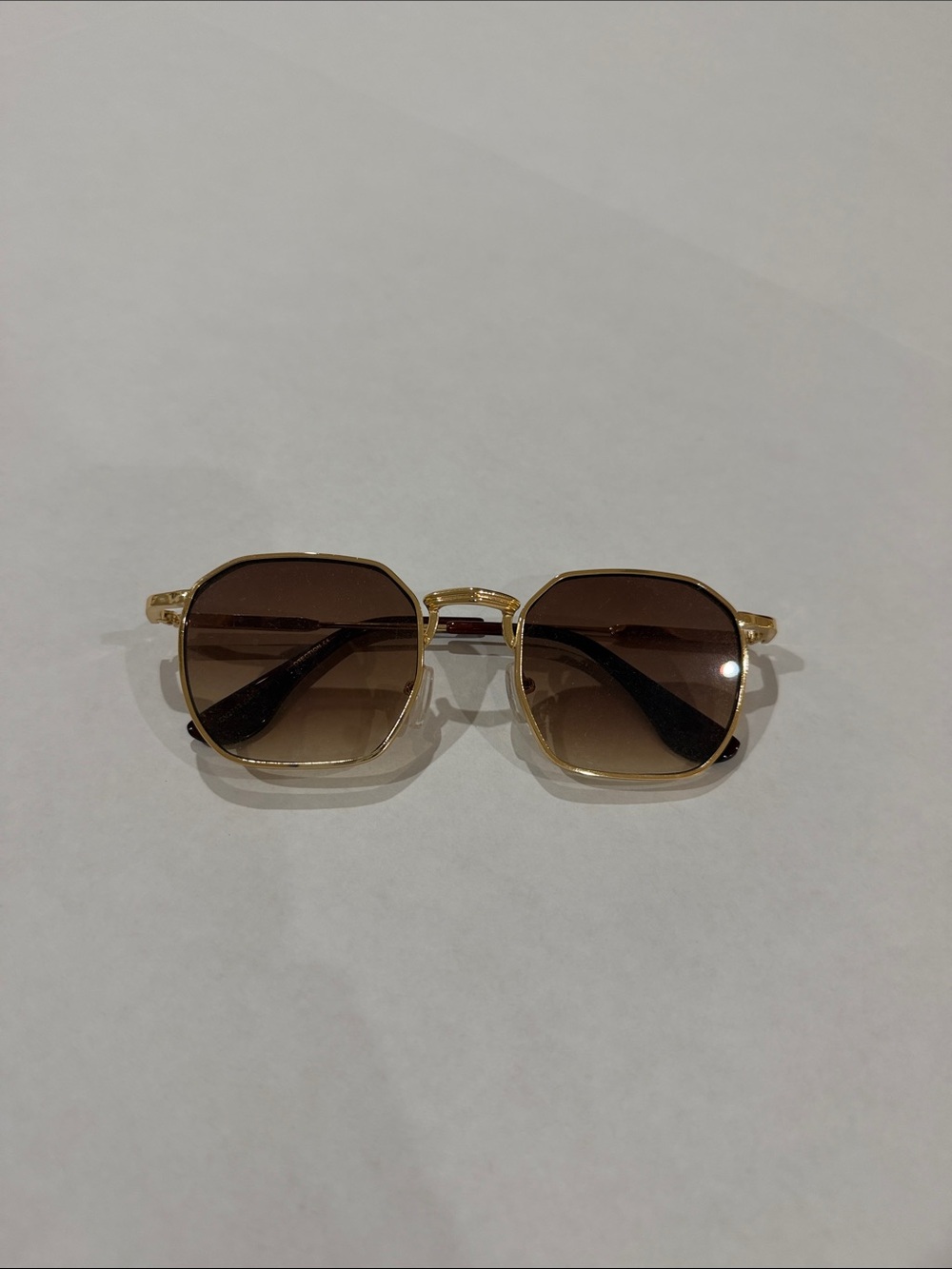 Gold Frame Brown Lens Sunglasses